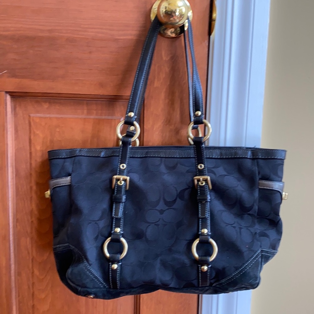 Black coach purse